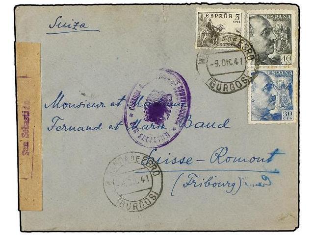 POLONIA. 1941 (Dec. 9). SPANISH CIVIL WAR INTERNATIONAL BRIGADAS. Envelope Sent From Roman Oswald, A Poland Soldier Pris - Autres & Non Classés