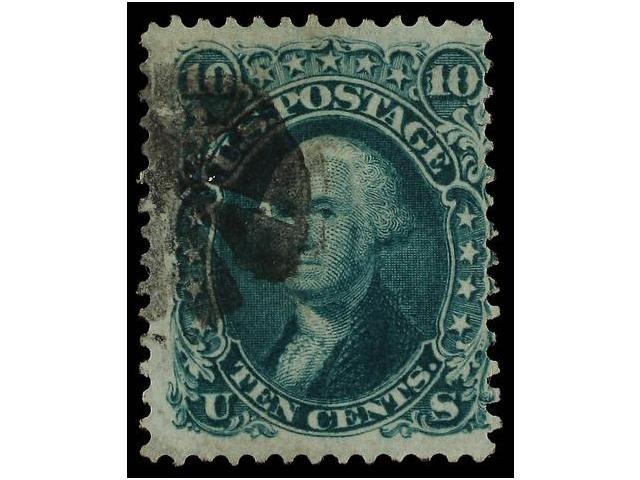 ° ESTADOS UNIDOS. Sc.96. 1861-62. 10 Cents. Green, Grill 9x13 Mm. Normal Centered. FINE. Scott.275$. - Autres & Non Classés