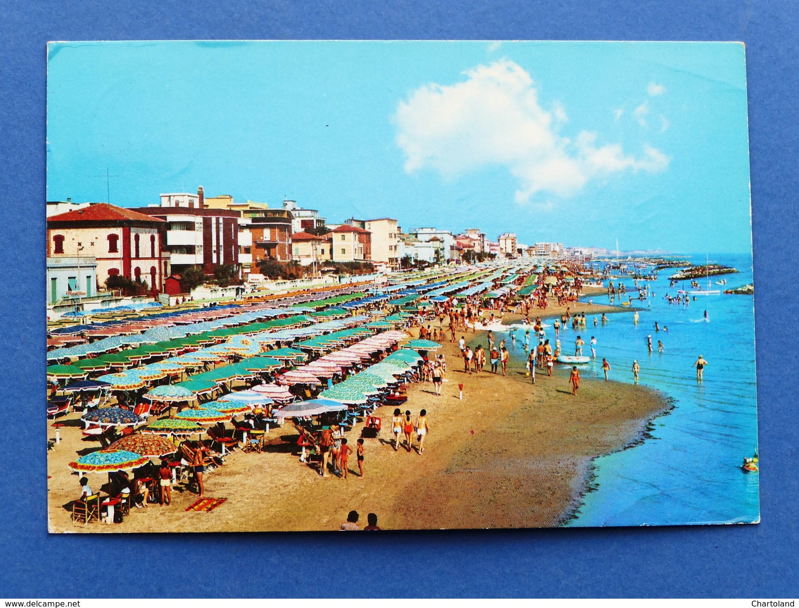 Cartolina Viserba - Panorama Della Spiaggia - 1974 - Rimini