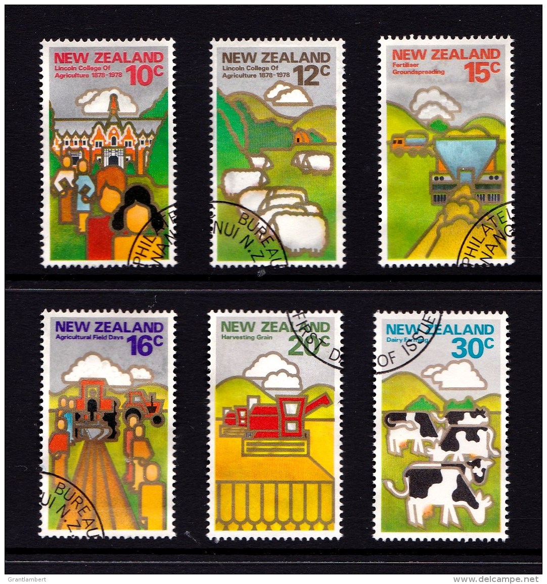 New Zealand 1978 Farming Set Of 6 Used - Used Stamps