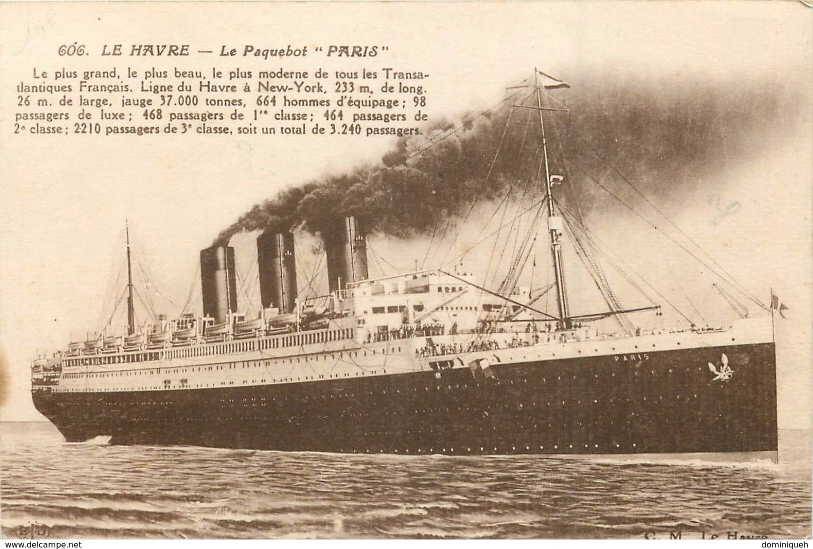 Lot De 13 CPA Du Paquebot Paris Cie Générale Transatlantique Le Havre Extérieur Et Intérieur - 5 - 99 Cartes