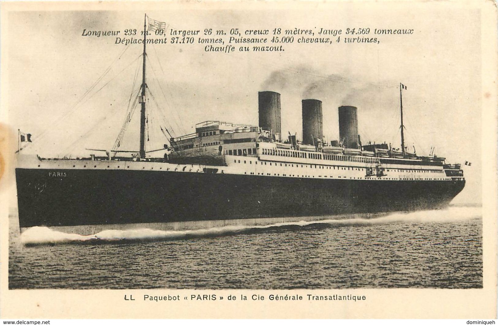 Lot De 13 CPA Du Paquebot Paris Cie Générale Transatlantique Le Havre Extérieur Et Intérieur - 5 - 99 Cartes