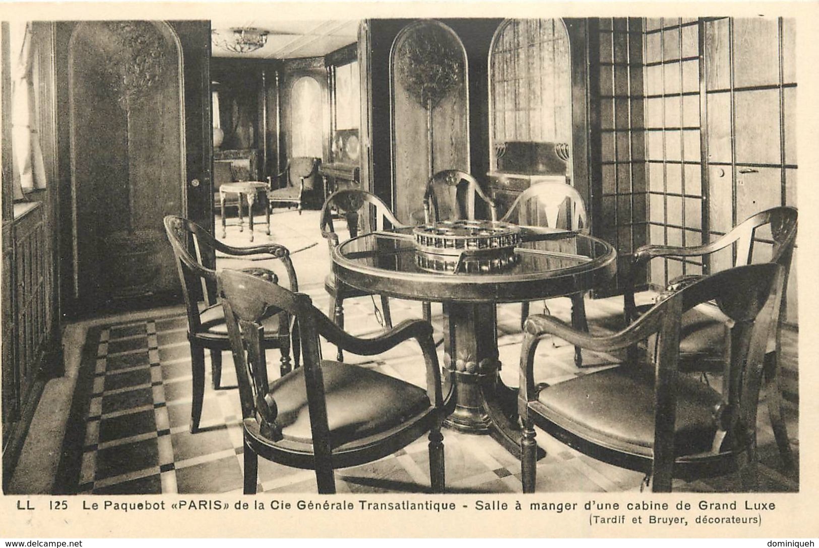 Lot de 13 CPA du Paquebot Paris Cie Générale Transatlantique Le Havre Extérieur et Intérieur