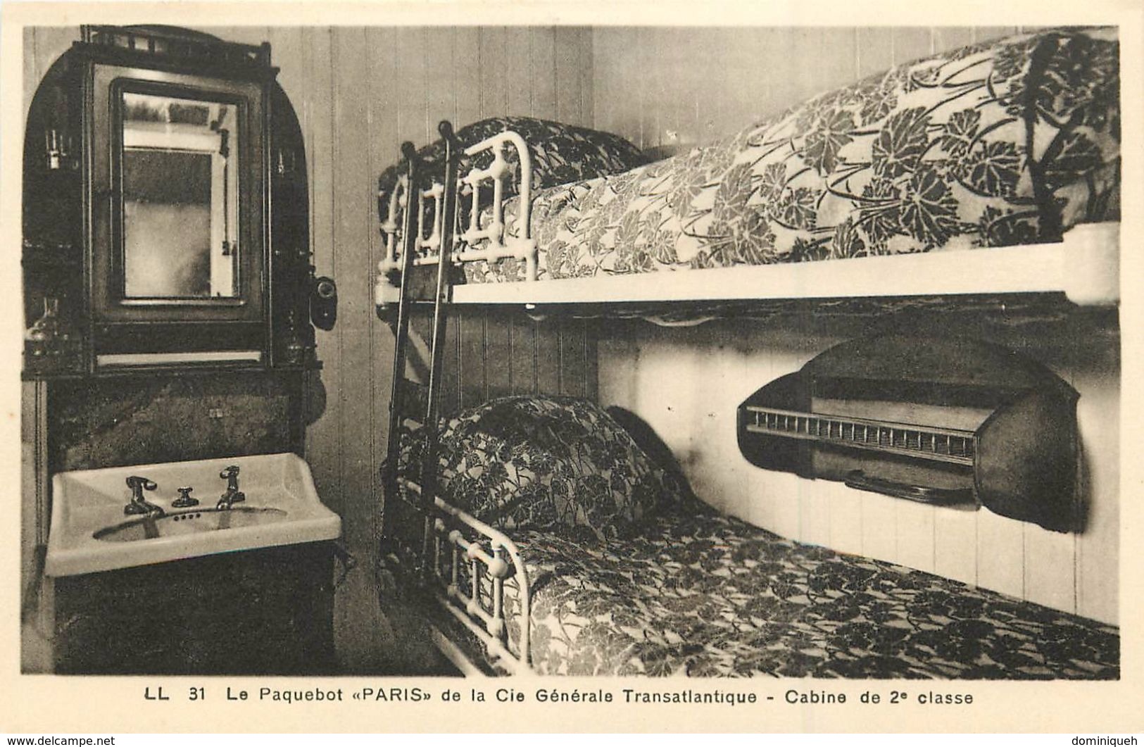 Lot de 13 CPA du Paquebot Paris Cie Générale Transatlantique Le Havre Extérieur et Intérieur