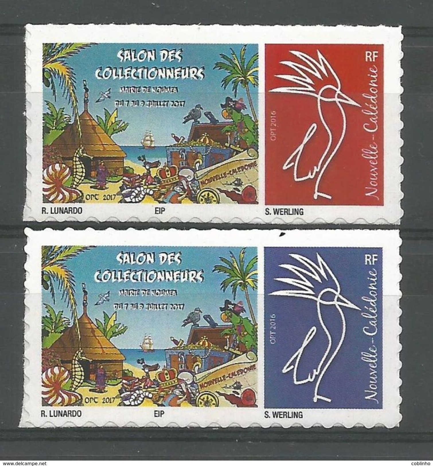 NOUVELLE CALEDONIE (New Caledonia)- Timbre Personnalisé - OPT - 2017 - Salon Collectionneurs Nouméa - Unused Stamps