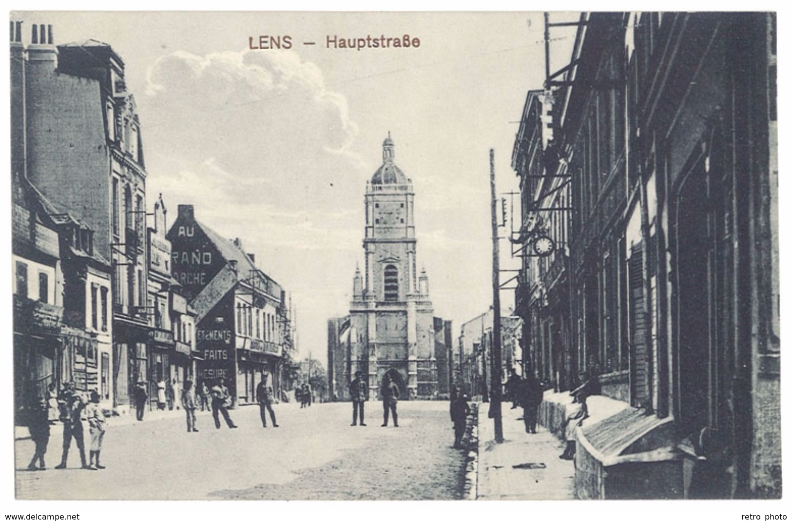 Cpa  Lens - Hauptstrabe  ( Hauptstrasse ) - Lens