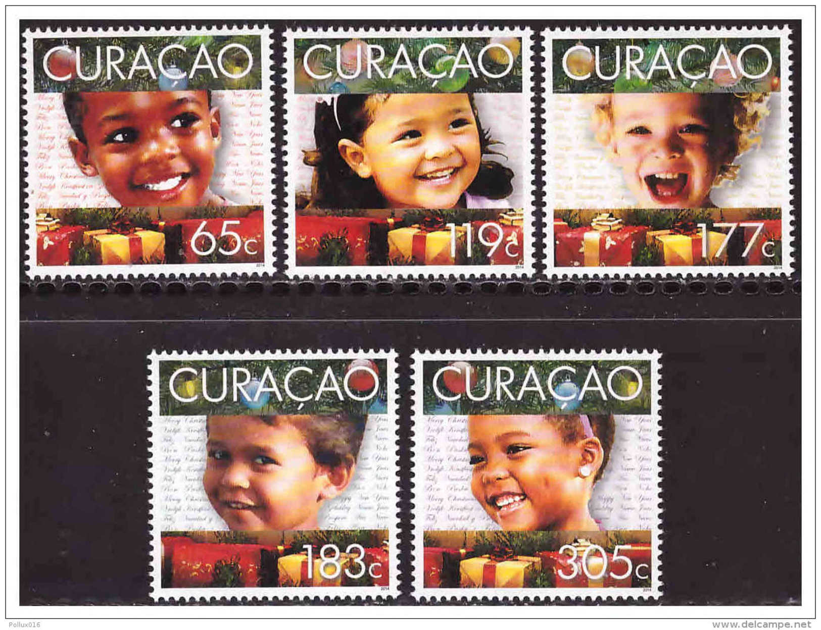 Antilles / Curacao 2014 Kerst Christmas Child Faces MNH - Curaçao, Antilles Neérlandaises, Aruba