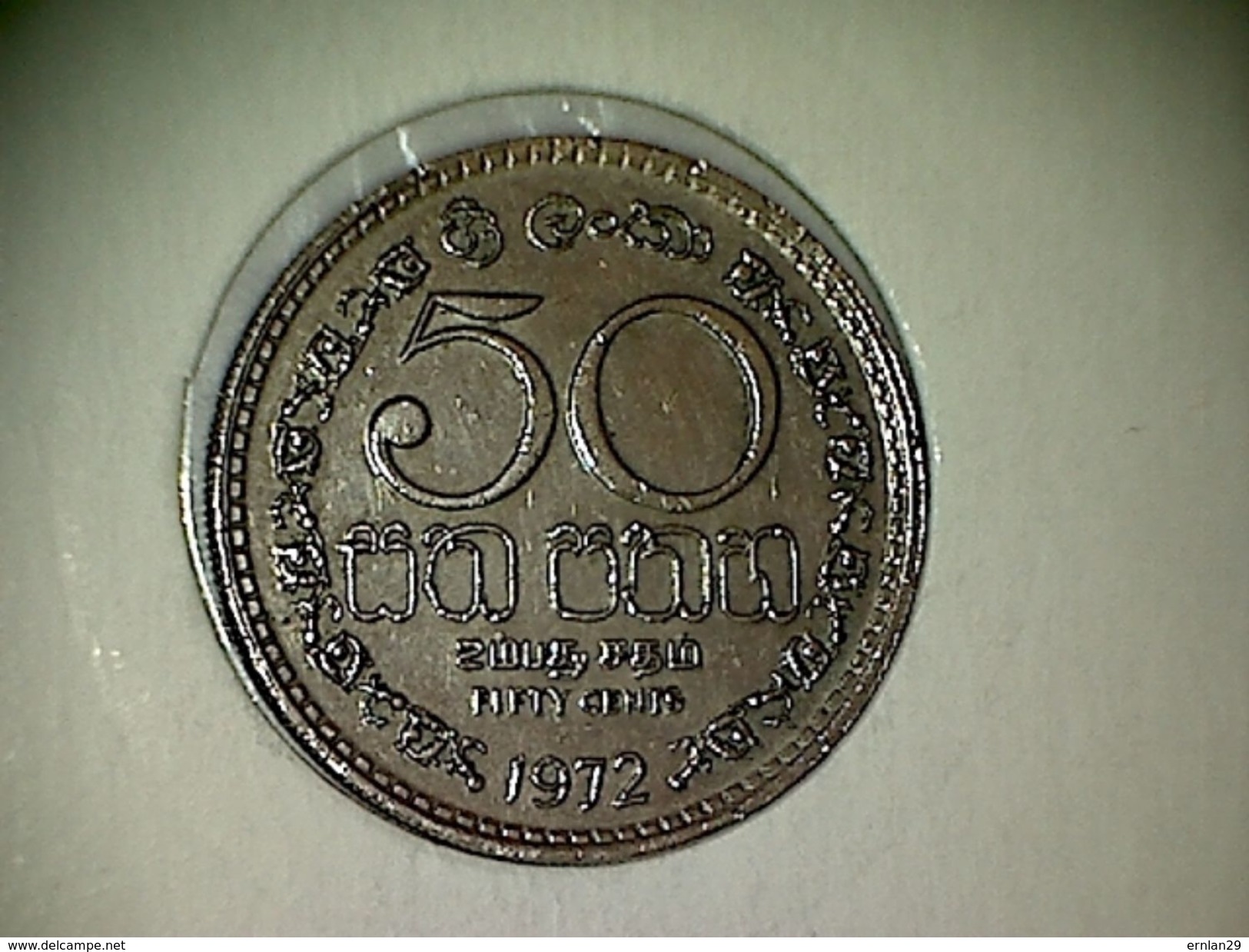 Sri Lanka 50 Cents 1972 - Sri Lanka