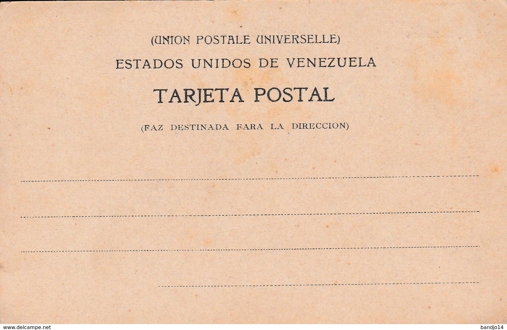 Venezuela - Perto Cabello  "Alameda Castro "  - 2 Scan - Venezuela