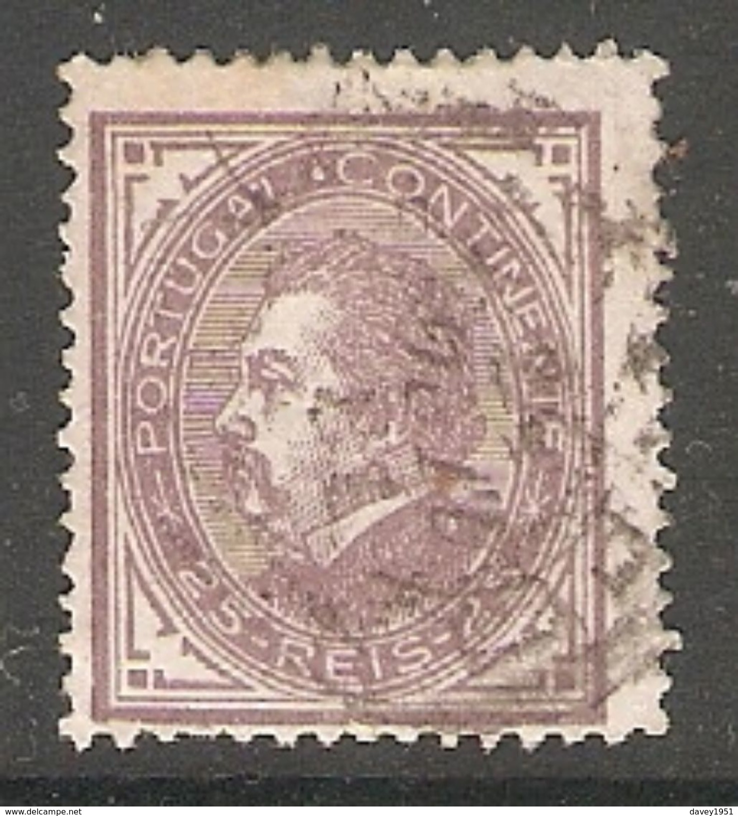 005392 Portugal 1880 25 Reis FU Perf 12.5 - Used Stamps