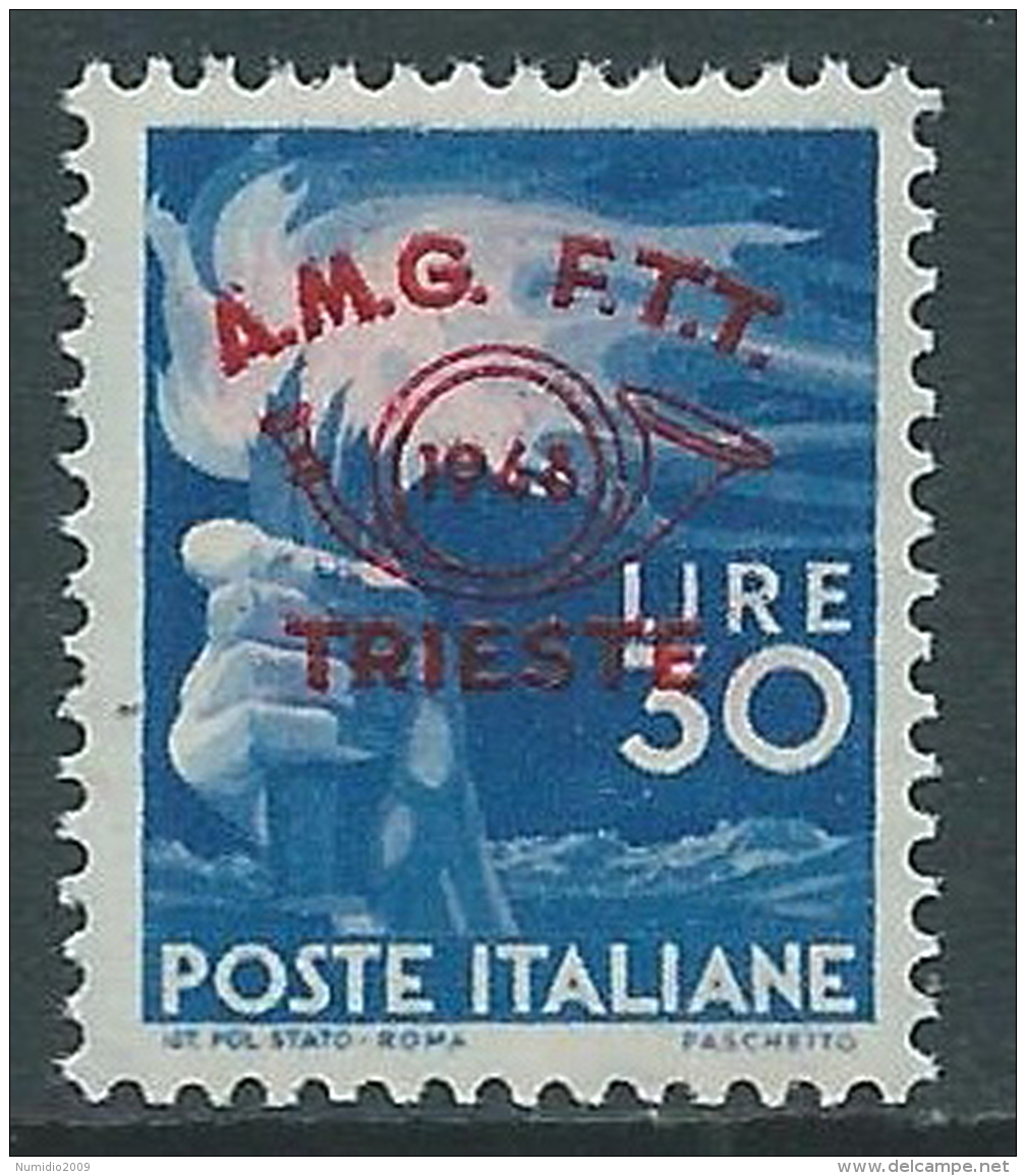 1948 TRIESTE A CONVEGNO FILATELICO 30 LIRE MNH ** - Z2-2 - Nuevos