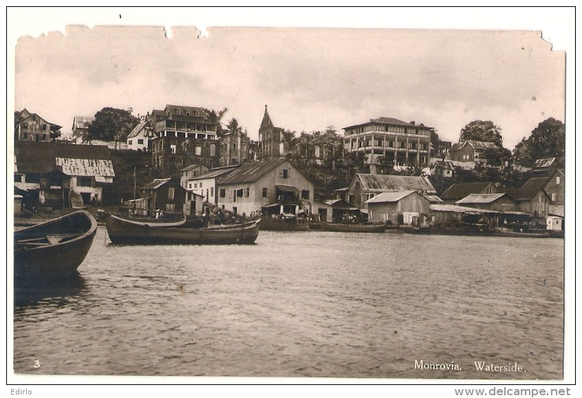 LIBERIA -  MONROVIA  Waterside - Mauvais étatt écrite - Liberia