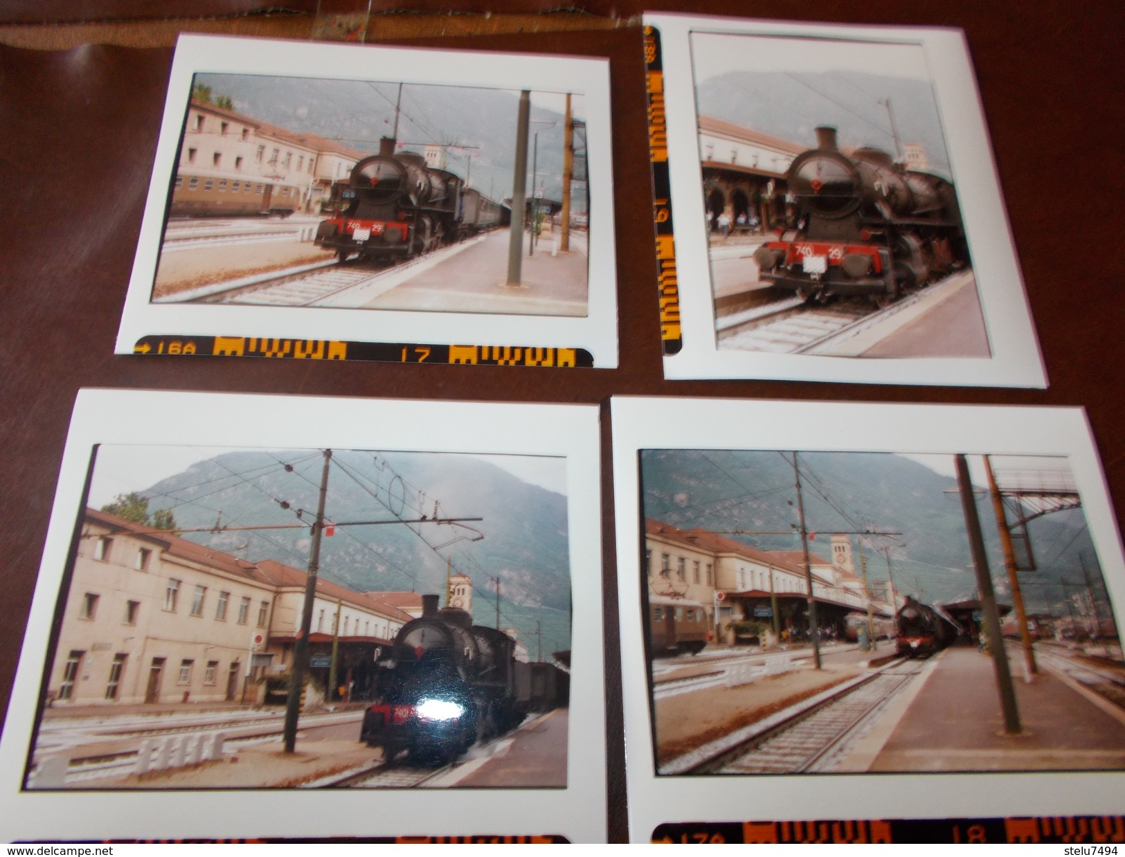 B669  4 Foto Stazione Bolzano Treno Cm12,5x10 - Altri & Non Classificati