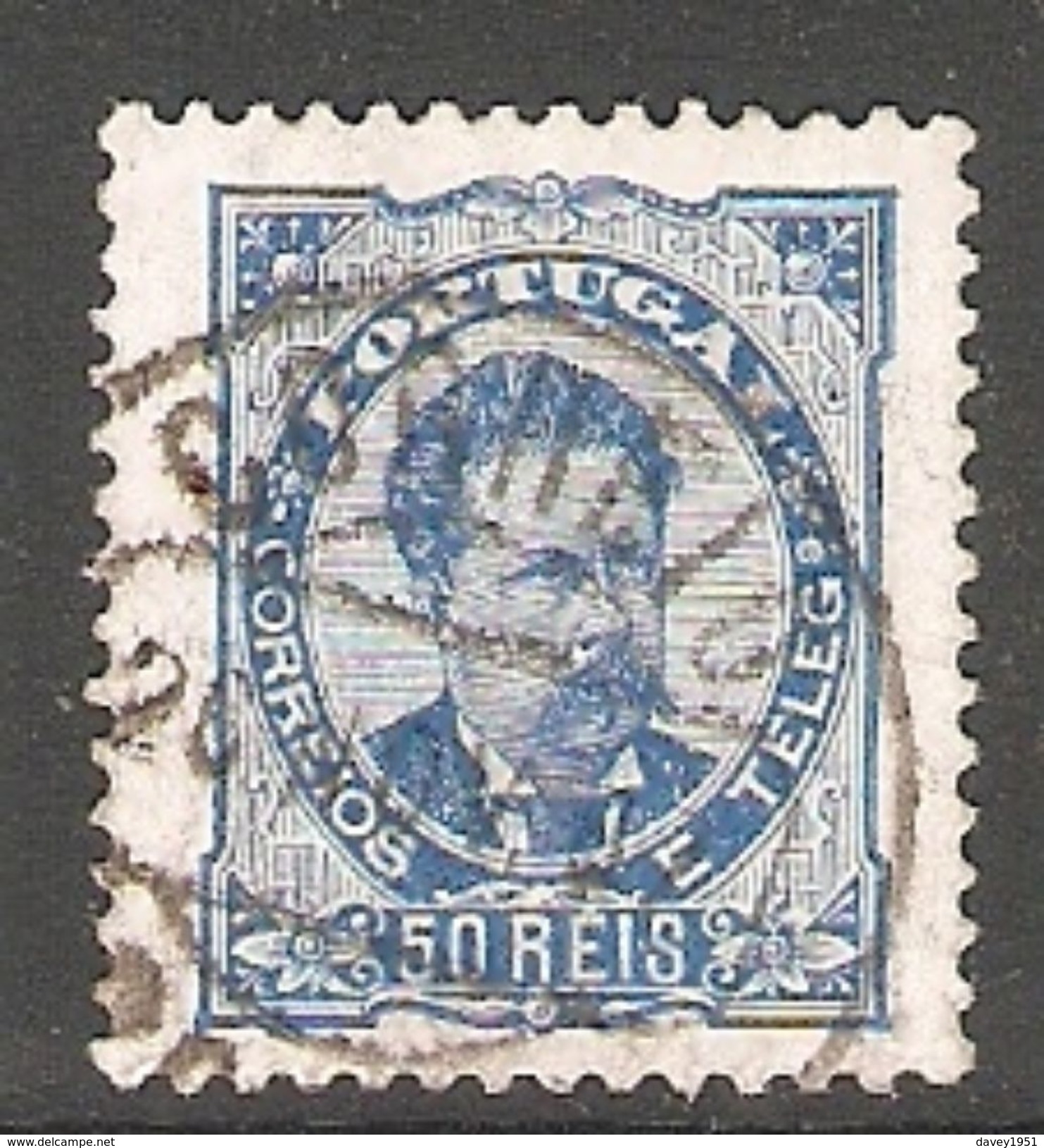 005403 Portugal 1886 50 Reis FU Perf 11.5 - Used Stamps