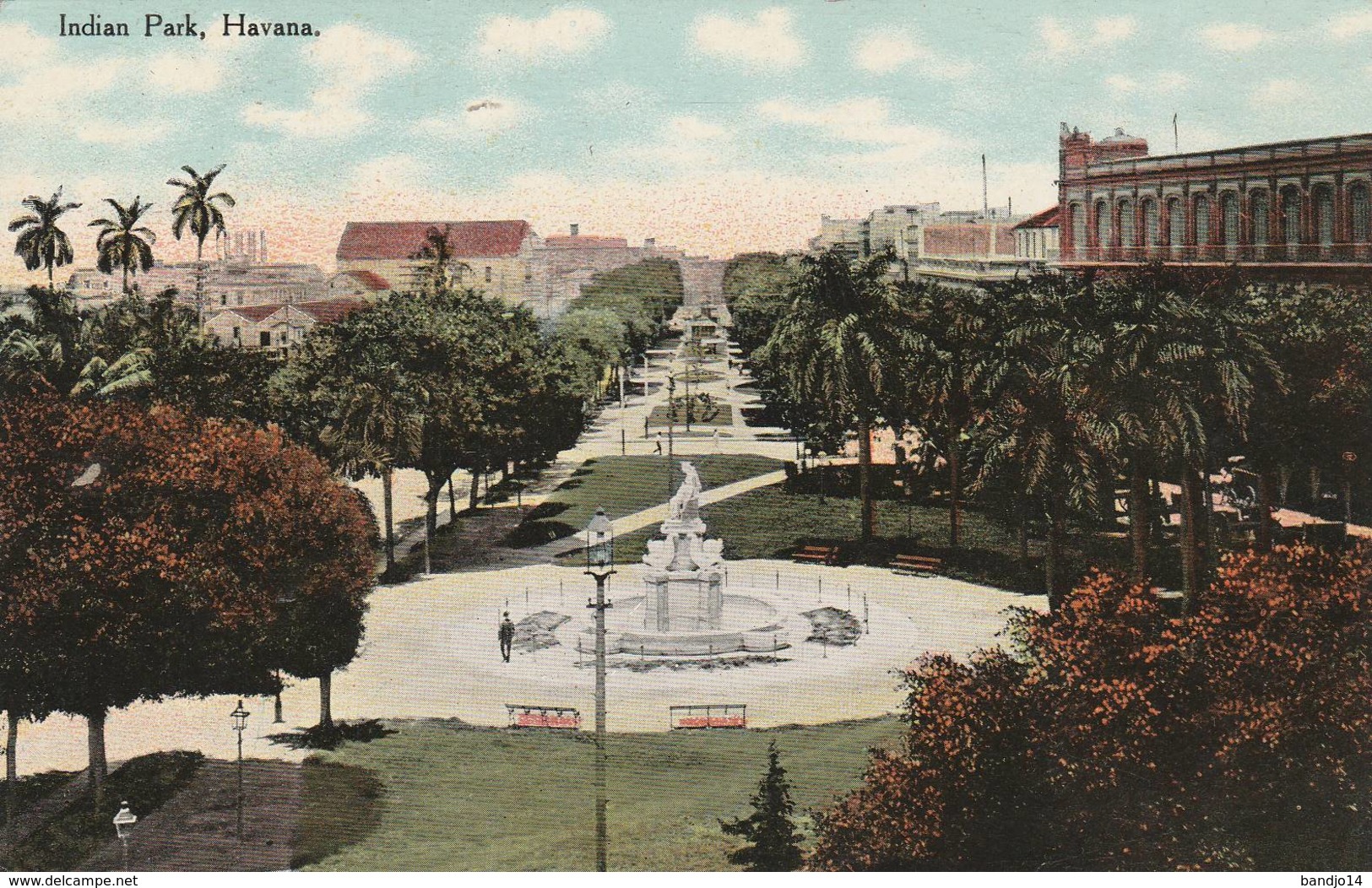 Cuba - Indian Park  Havana  - 2 Scan - Cuba