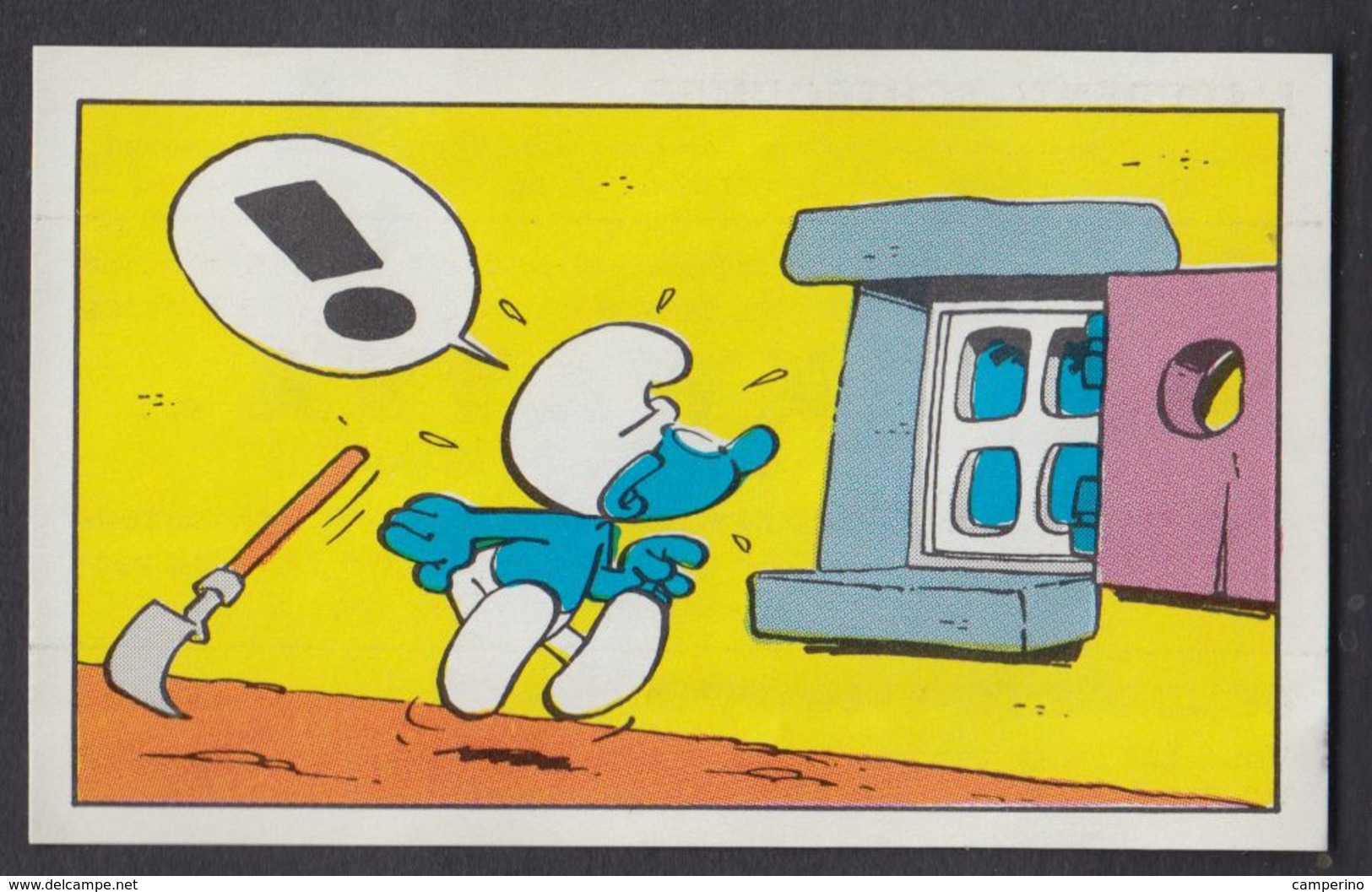 N° 195  L'apprenti Schtroumpf Smurf Puffi Schtroumpfs Ancienne Image Chromos Kwatta - Andere & Zonder Classificatie