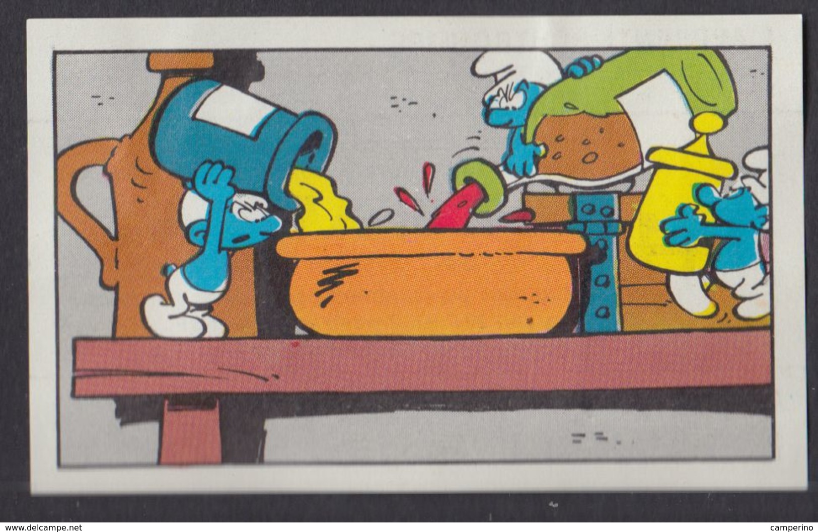 N° 144  L'apprenti Schtroumpf Smurf Puffi Schtroumpfs Ancienne Image Chromos Kwatta - Andere & Zonder Classificatie