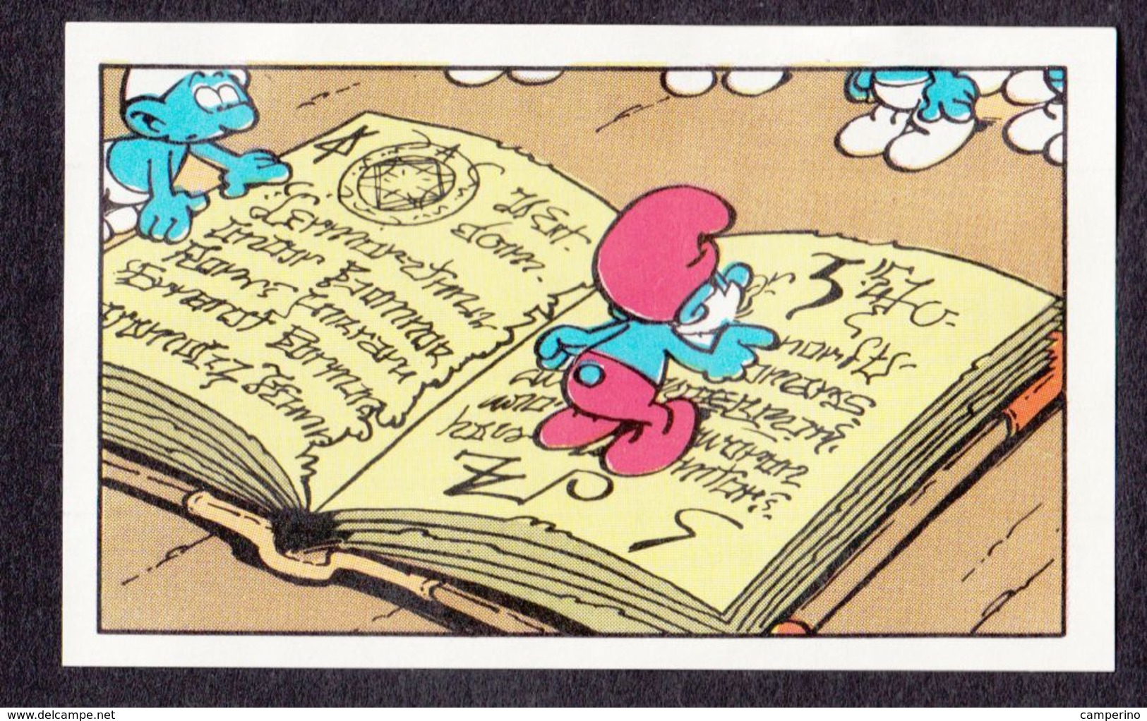 N° 155  L'apprenti Schtroumpf Smurf Puffi Schtroumpfs Ancienne Image Chromos Kwatta - Andere & Zonder Classificatie