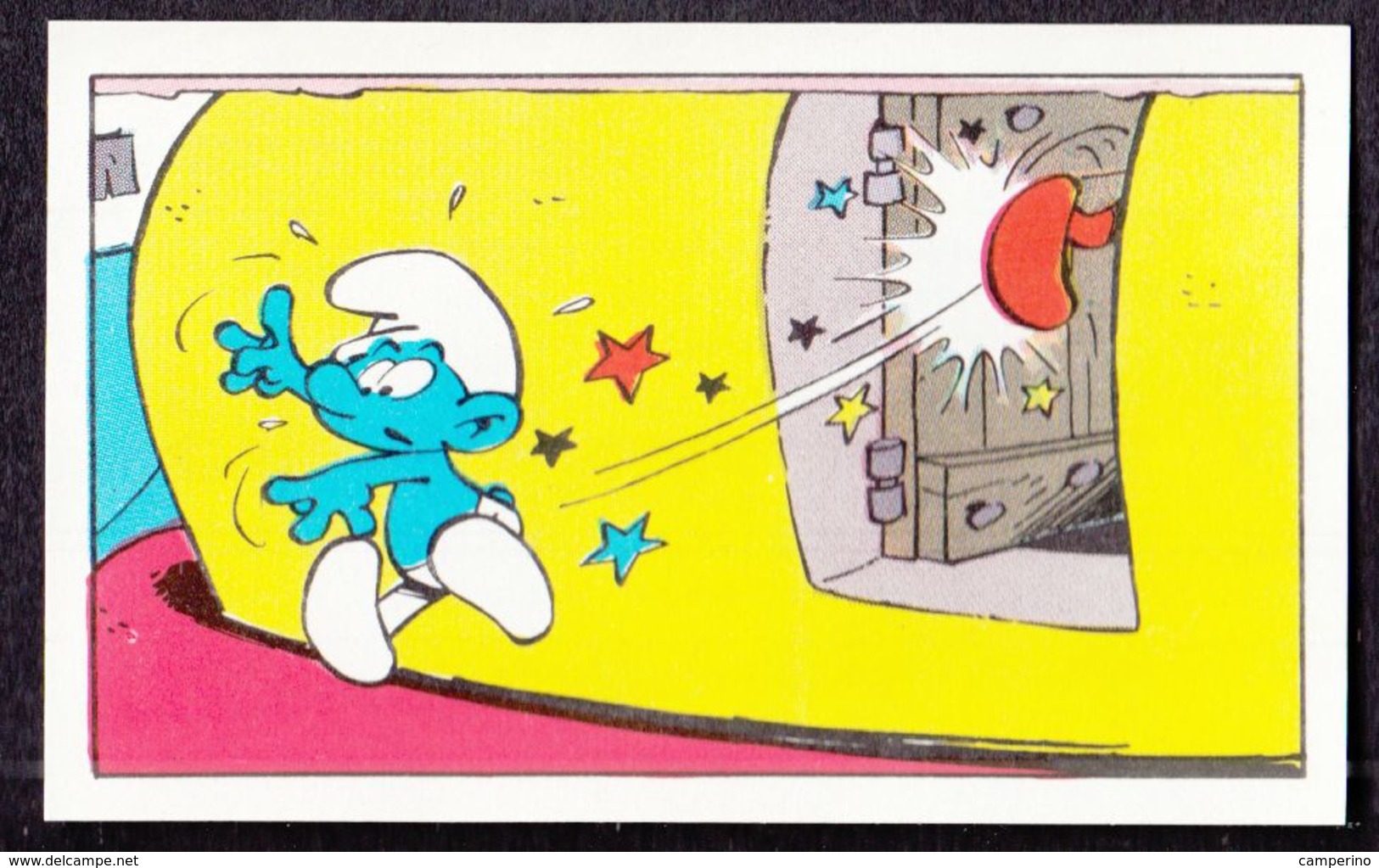 N° 56  L'apprenti Schtroumpf Smurf Puffi Schtroumpfs Ancienne Image Chromos Kwatta - Andere & Zonder Classificatie