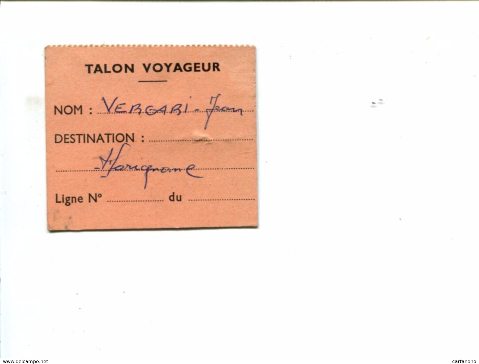 Cp - MARIGNANE - Talon Voyageur Pour Transport - Altri & Non Classificati