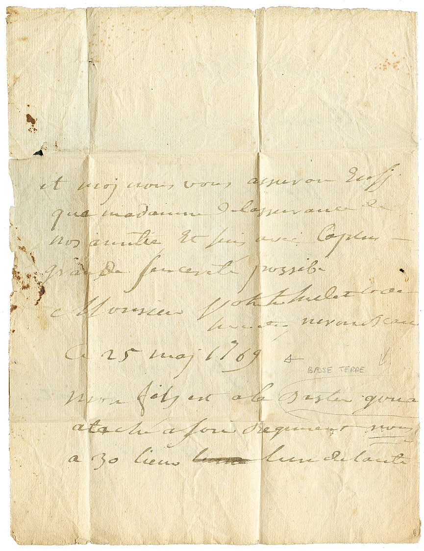 1769 COLON.FRANC./PAR MARSEILLE Sur Lettre Avec Texte Daté "BASSE-TERRE" Pour PARIS. TTB. - Altri - America
