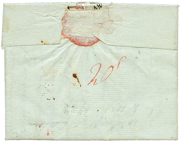 PAQUEBOT DU ROI  : 1787 Cachet LA GUADELOUPE (Jamet N°3) Sur Lettre Avec Texte Pour CAEN. Verso, Taxe 20 Rouge. TB. - Altri - America