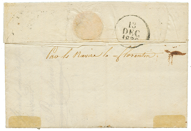 1830 Cachet Rare PAYS D'OUTREMER/PAR LA FLOTTE Sur Lettre Avec Texte De POINTE A PITRE. TTB. - Altri - America