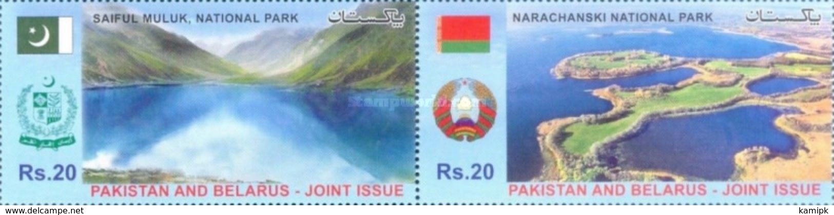 PAKISTAN MNH** STAMPS , 2016 National Parks - Joint Issue With Belarus - Pakistan