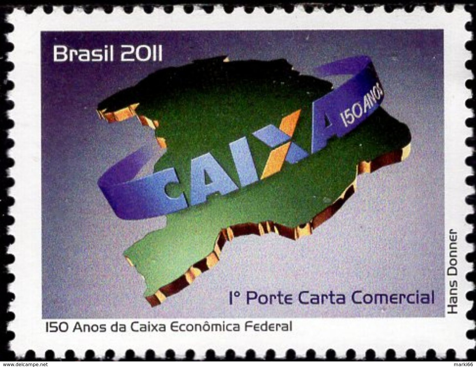 Brazil - 2011 - 150th Anniversary Of Savings Bank - Mint Stamp - Neufs