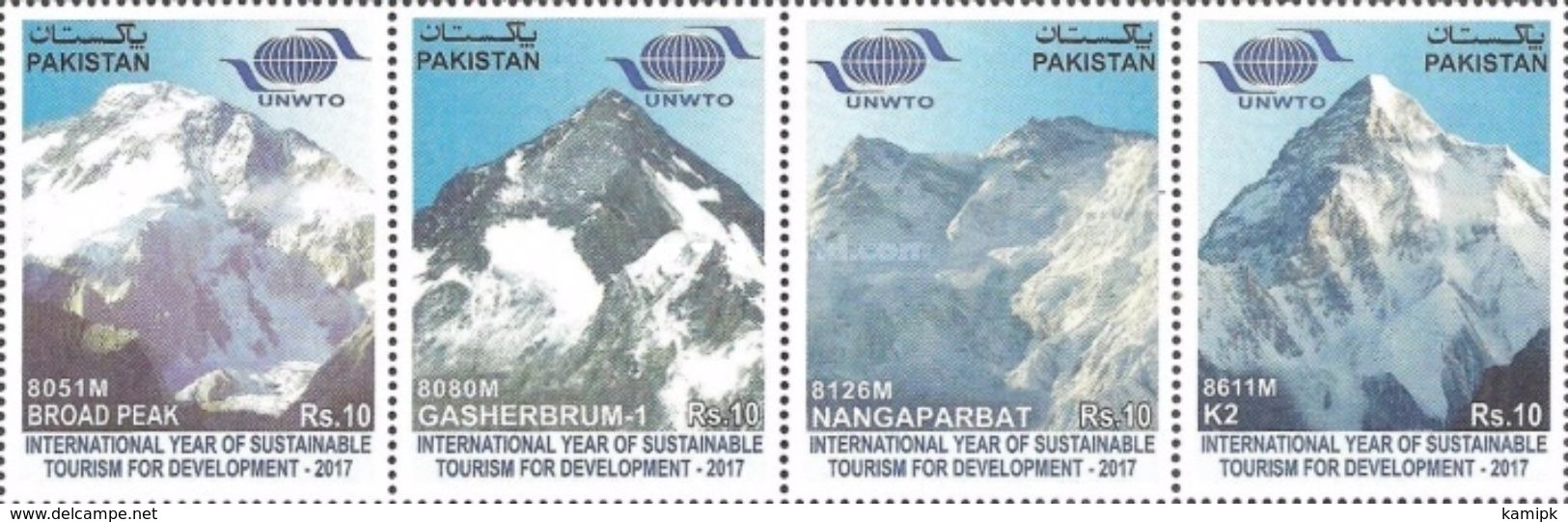 PAKISTAN MNH** STAMPS , 2017 International Year Of Sustainable Tourism For Development - Pakistan