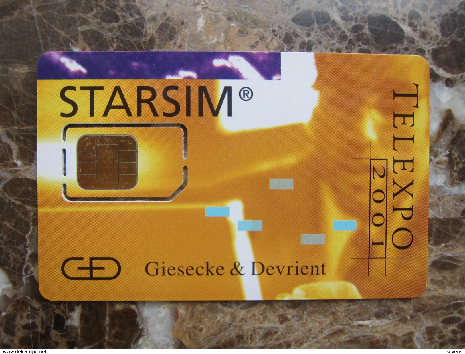 TeleExpo 2001  G&D Brasil Ltd. Star SIM Demo Card,fixed Chip - Brasilien