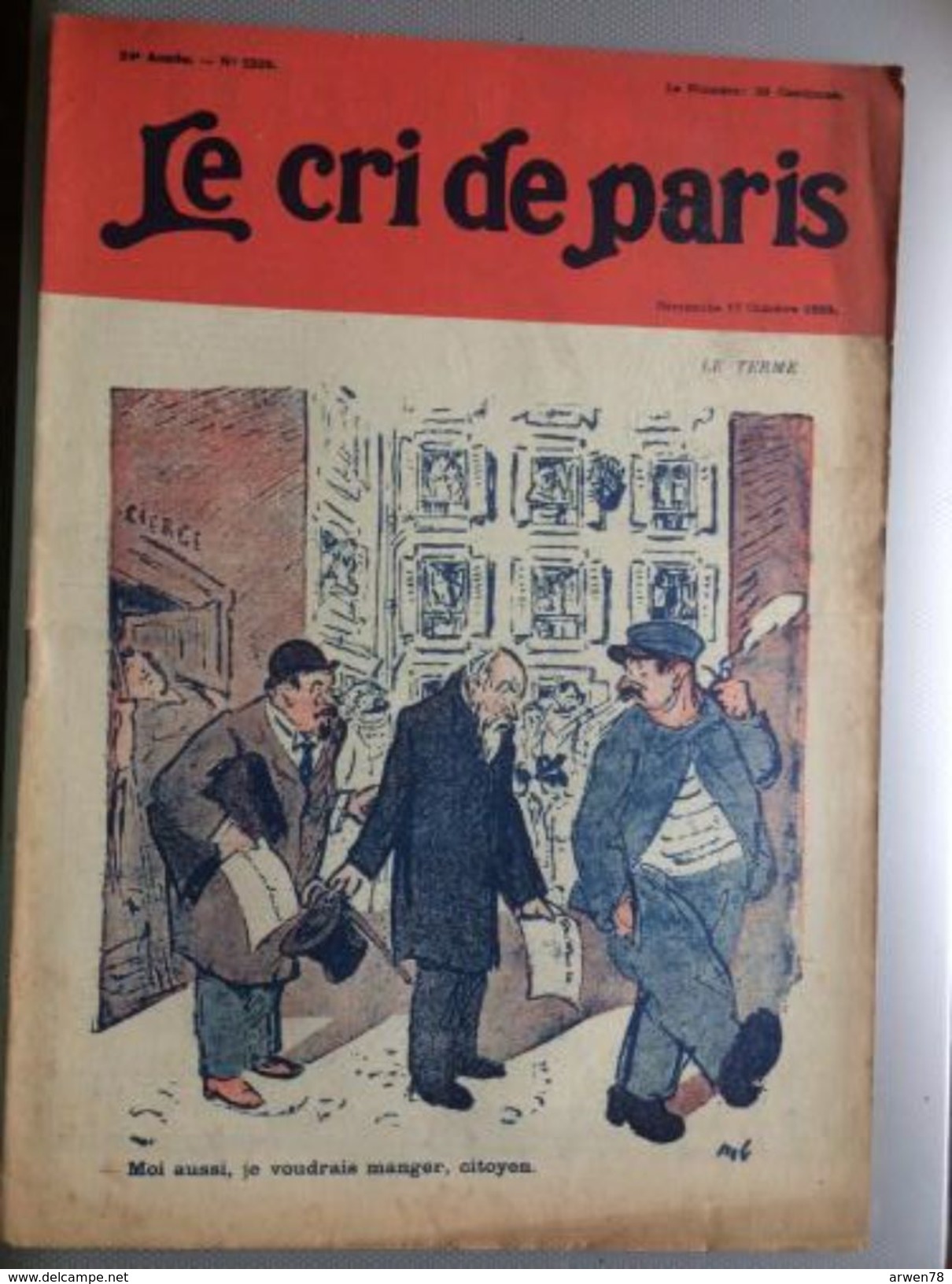 Le Cri De Paris Loyer Le Terme Concierge Pub Chaussures A L'aigle Par Mich Octobre 1920 - Altri & Non Classificati