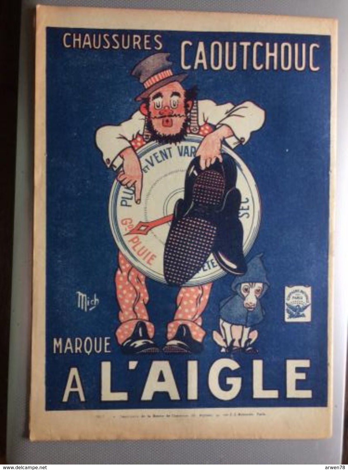 Le Cri De Paris Loyer Le Terme Concierge Pub Chaussures A L'aigle Par Mich Octobre 1920 - Altri & Non Classificati