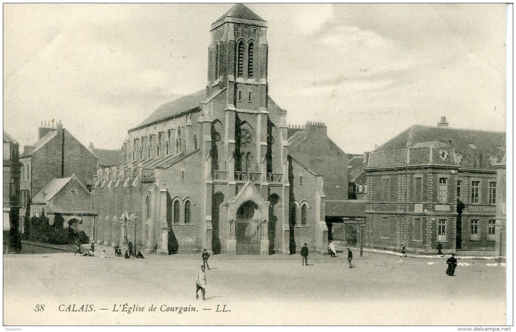 CPA - CALAIS - L'EGLISE DE COURGAIN - Calais