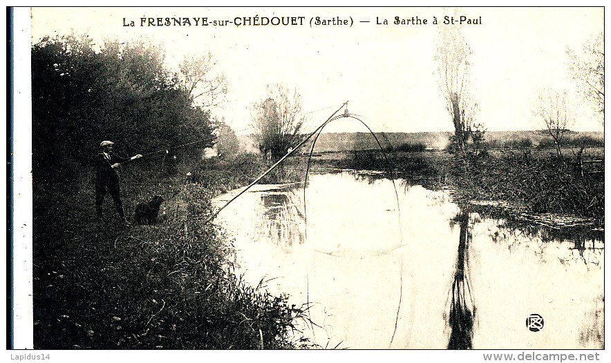 AH 19 / C P A  -    LA FRESNAYE-SUR- CHEDOUET    (72)   LA SARTHE A ST PAUL - La Fresnaye Sur Chédouet