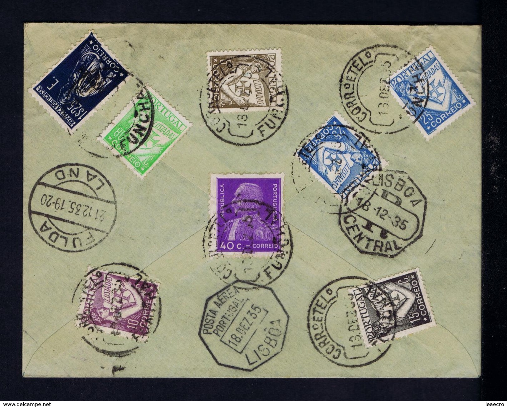 Gc2889 FULDA LAND Germany Reg. Cover 1935  Portugal Funchal Madeira Island Mailed 1935 Rhon - Funchal