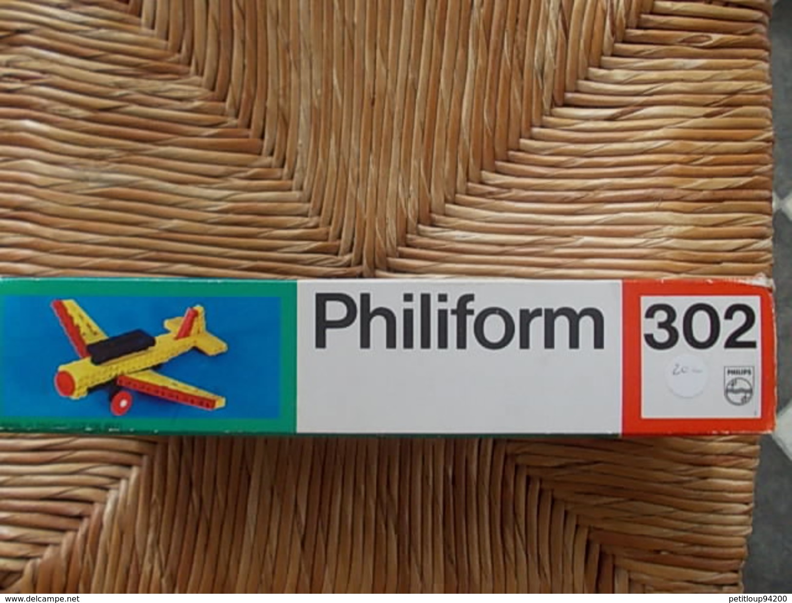 2 BOITES DE JEUX DE CONSTRUCTION PHILIPS Philiform 302  AVION PLANE  Années 1960