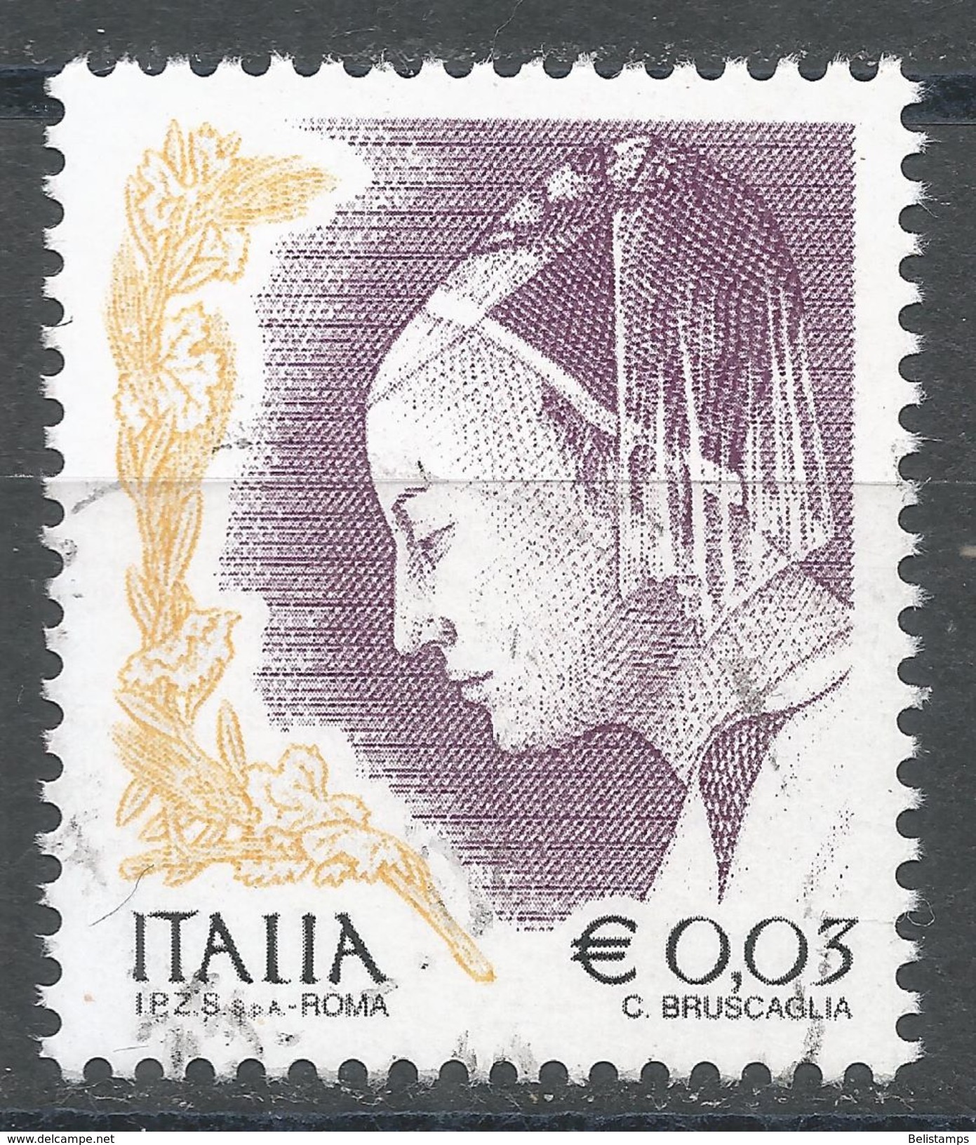 Italy 2002. Scott #2438 (U) Queen Of Sheba - 2001-10: Oblitérés