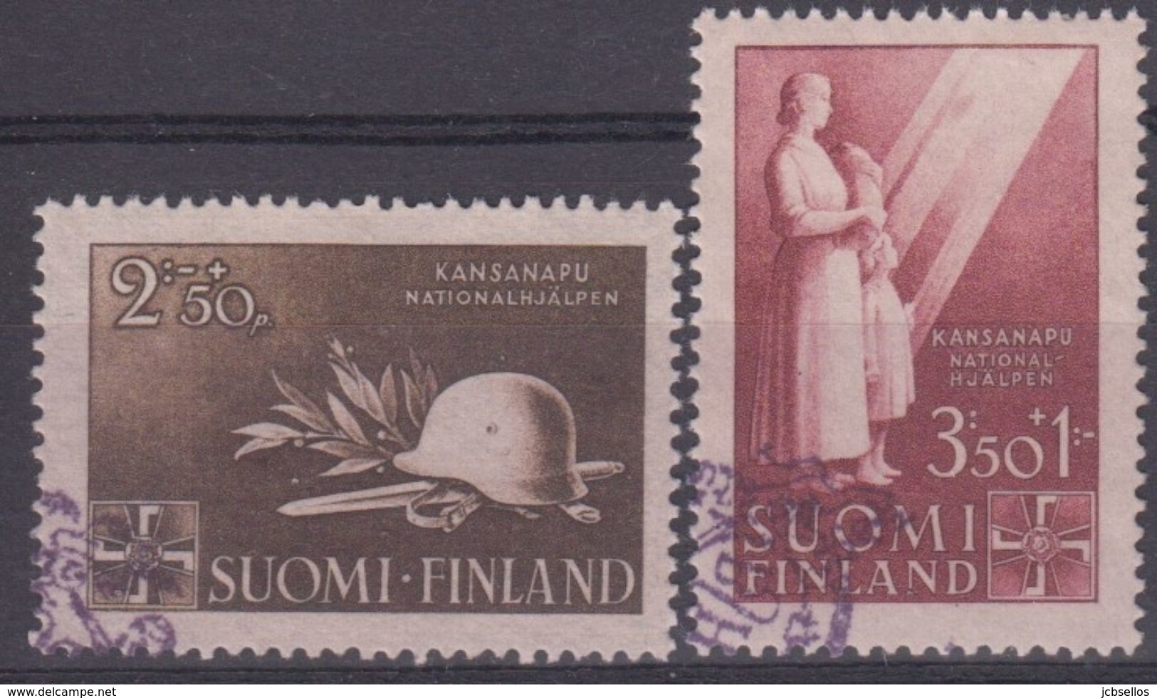 FINLANDIA 1943 Nº 269/70 USADO - Usados