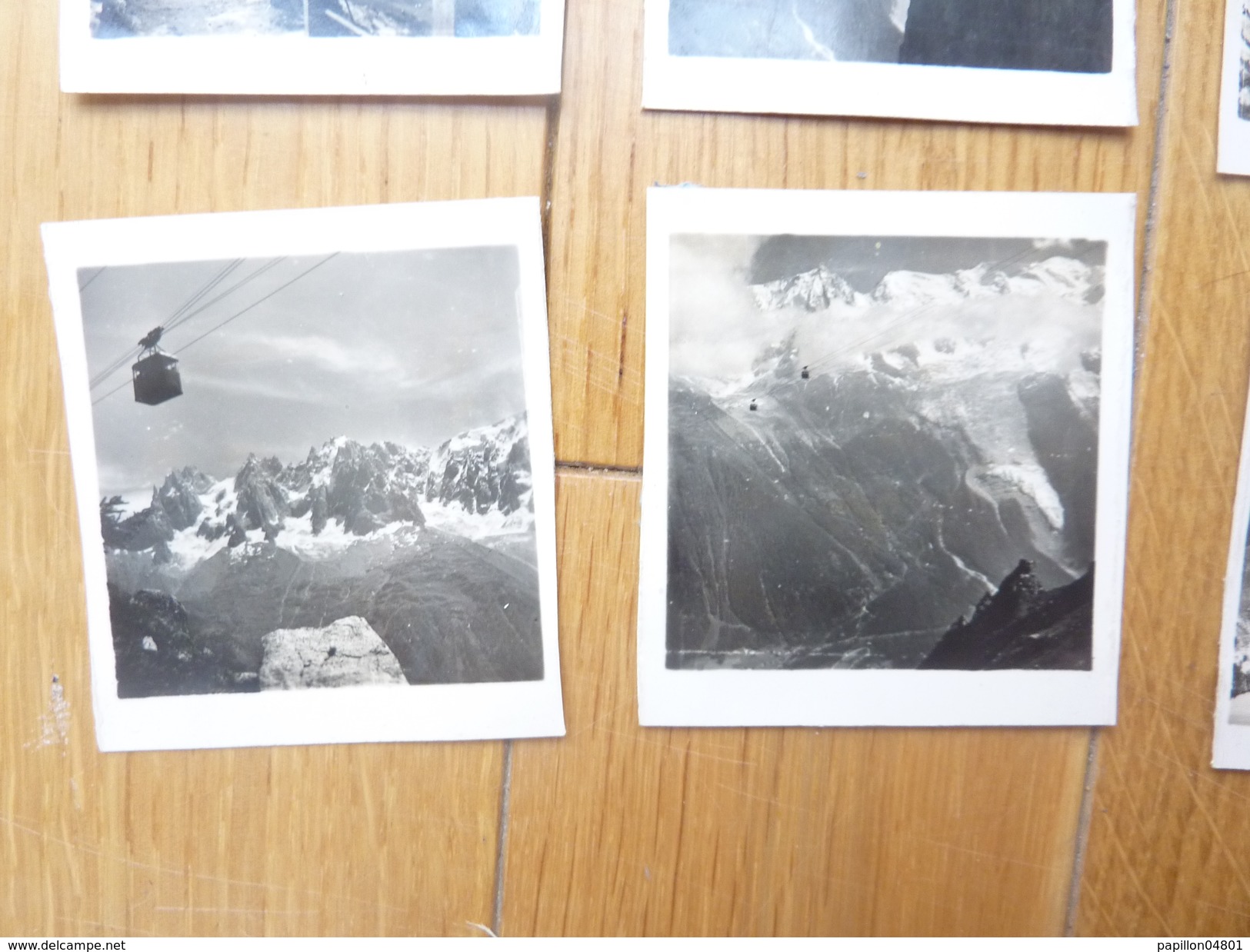 8 PHOTOS ORIGINALES MONTAGNE MONT BLANC BREVENT TELEPHERIQUE ANNEE CIRCA 30-40 - Lieux