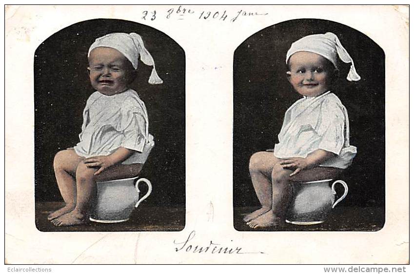 Thème.  Pots De Chambre.      Enfant  (voir Scan) - Andere & Zonder Classificatie