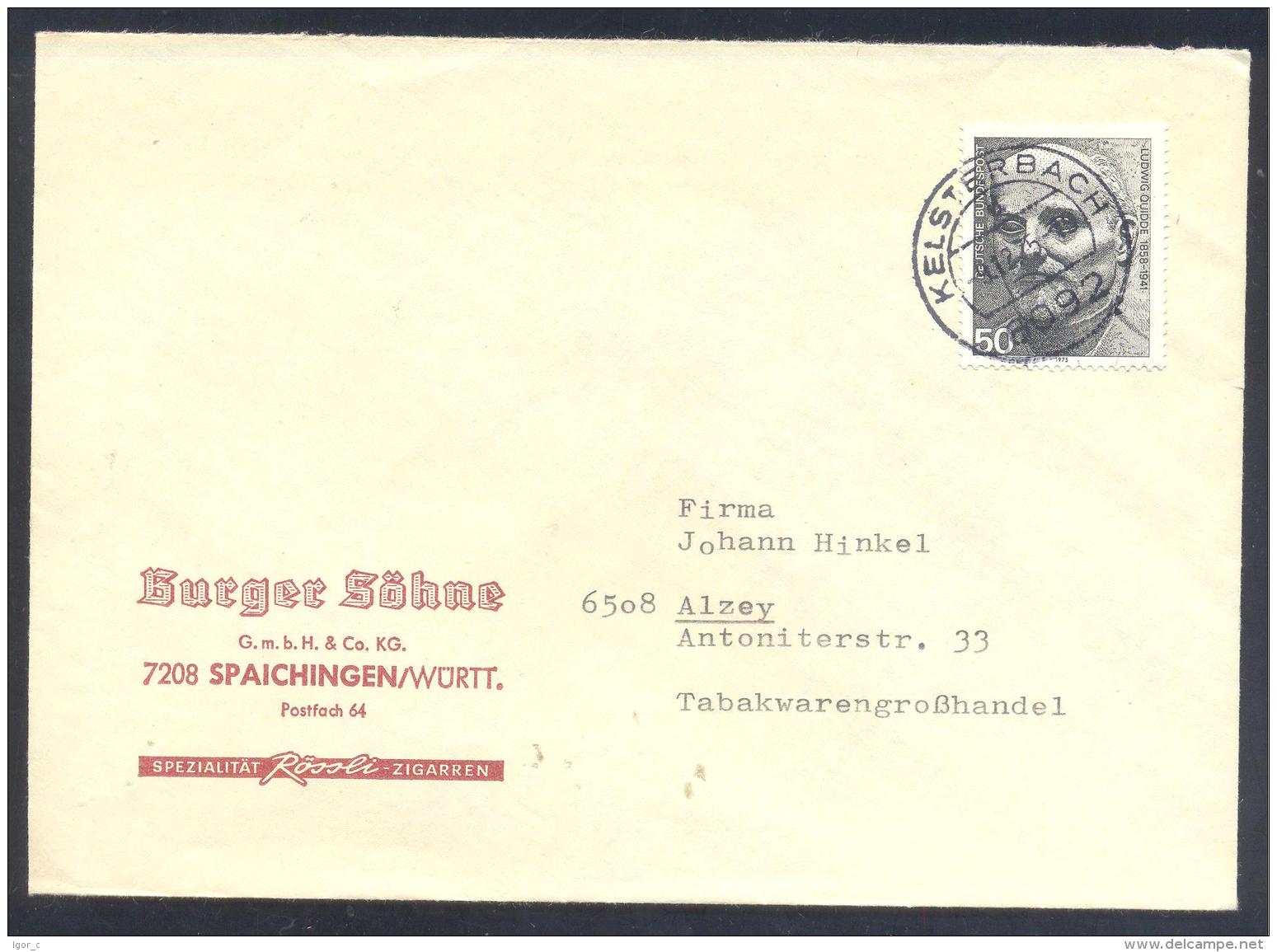 Germany Deutschland 1975 Cover: Alfred Nobel Prize; 1927 Ludwig Quidde; - Nobel Prize Laureates