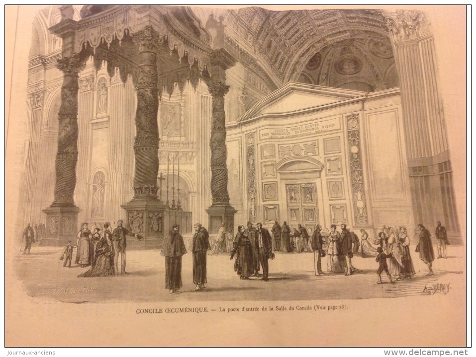 1870 LA CONCIERGERIE ET LE DÉPÔT - Mr BOZÉRIAN Avocat à la cour - CONCILE &OElig;CUMÉNIQUE - Emile OLLIVIER - Rosine BLO