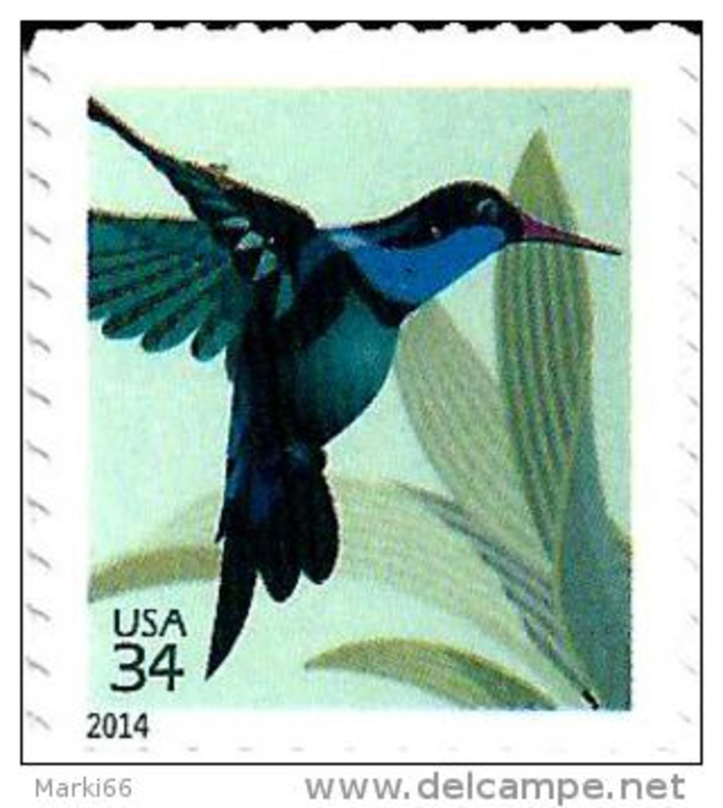 USA - 2014 - Hummingbird - Mint Definitive Self-adhesive Stamp - Unused Stamps