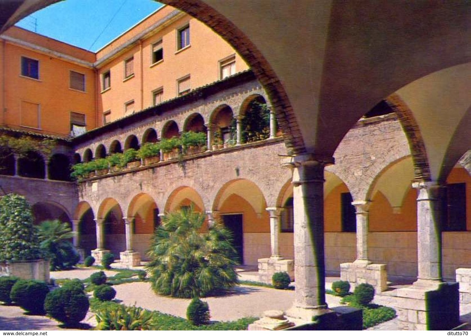 Ascoli Piceno - Chiostro Sec. XIV-XVI - Interno Del Palazzo Ina - 76 - Formato Grande Non Viaggiata &ndash; Ar - Ascoli Piceno