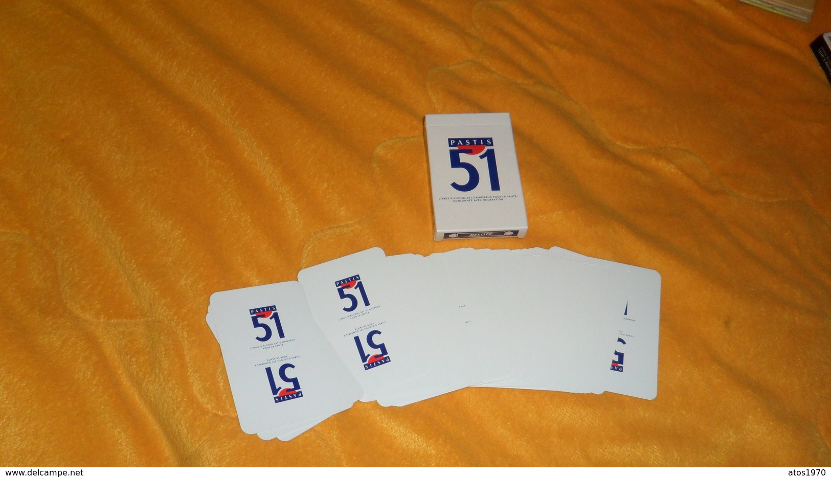 JEU DE 32 CARTES PUBLICITE PASTIS 51. - 32 Cards