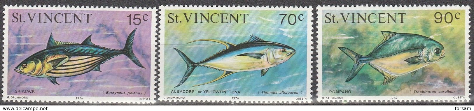 St. VINCENT..1976..Michel # 448-450...MNH...MiCV - 18 Euro. - St.Vincent (...-1979)