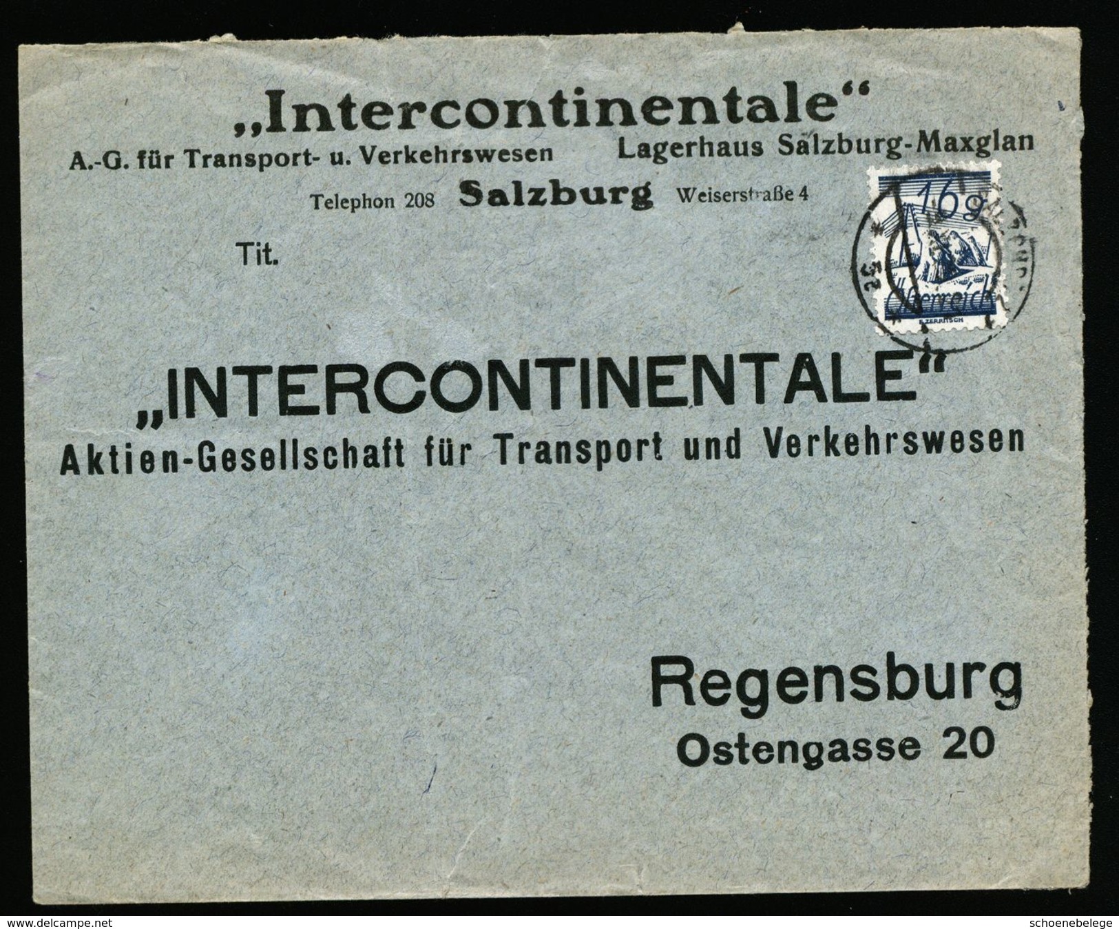 A4851) Österreich Austria Werbebrief Von Salzburg Nach Germany - Briefe U. Dokumente