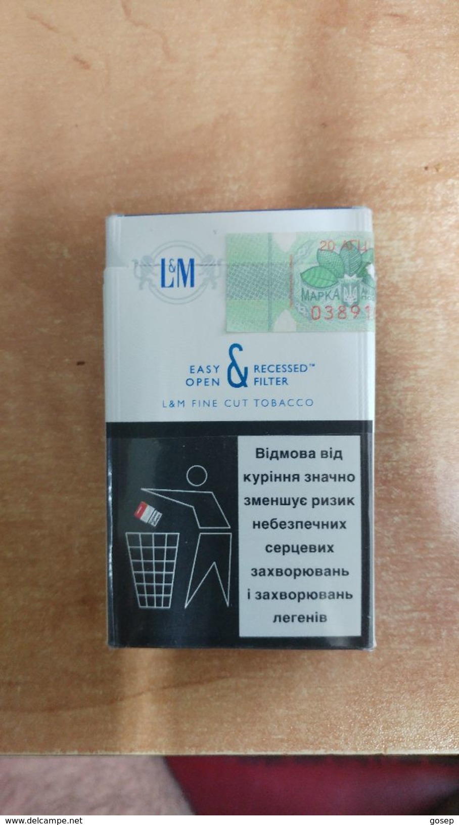 Boxes-israel-box Empty Cigarette-L&M-blue Label-(37) - Empty Cigarettes Boxes