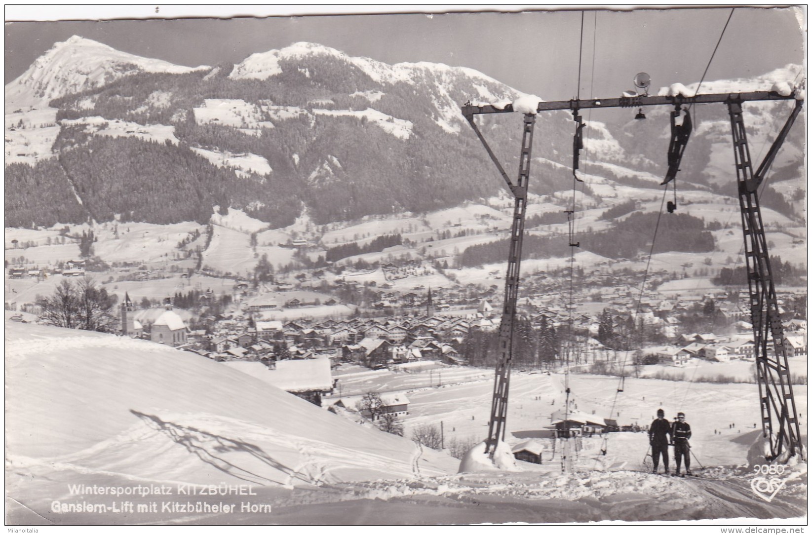 Wintersportplatz Kitzbühel, Ganslern-Lift Mit Kitzbüheler Horn (9080) * 24. 2. 1958 - Kitzbühel